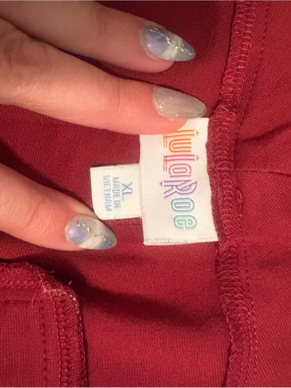 LuLaRoe Boot Cut Pants in Deep Maroon